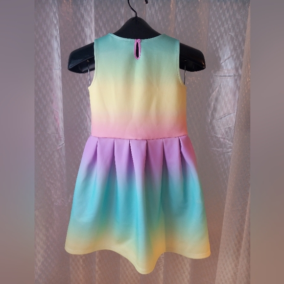 H&M Short Rainbow Dress For Girls Size 8-10 Y - Picture 9 of 9